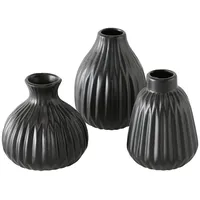 Bloominghome Vase Esko in schwarz 12 cm