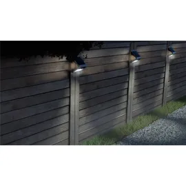 goobay Solarleuchte Kunststoff, Metall 21,2 cm mit Bewegungsmelder schwarz