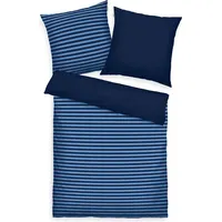 Tom Tailor Tom Tailor, Bettwäsche RENFORCE QUERSTREIFEN Dark Navy/Cool