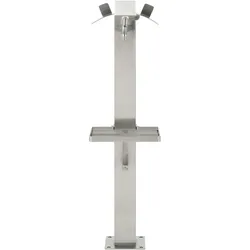 vidaXL Garten-Wassersäule Edelstahl Quadratisch 95 cm