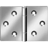 vormann august VORMANN Tür-Scharnier breit,B60xH40mm gerollt Edelstahl,rostfrei