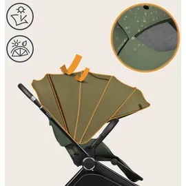 lionelo MIKA PLUS 3-in-1 Buggy 0-48 Monate bis zu 22 kg Babywagen bis zu 9 kg Kindersitz Babytrage bis zu 13 kg, Rückenlehne verstellbar, Dämpfung, 360° Räder, XXL-Verdeck