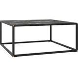 vidaXL Couchtisch Schwarz Marmor-Optik 80 x 80 x 35 cm