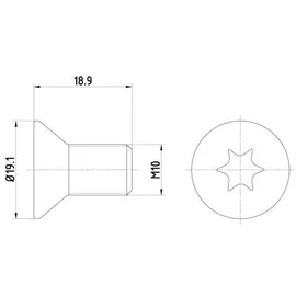 Textar Schraube, Bremsscheibe TPM0010