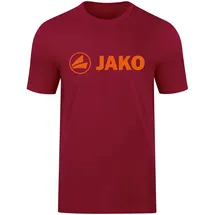 Jako T-Shirt Promo weinrot/neonorange XXL
