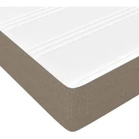 vidaXL Taschenfederkernmatratze Stoff 160 x 200 cm taupe