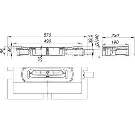 Dallmer 539311 Ablaufgehäuse DallFlex Plan