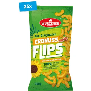 Wurzener Erdnussflips 180 g, 25er Packs