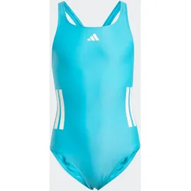 adidas 3-Streifen C-Back Kids Badeanzug Lucid Cyan / White 128    