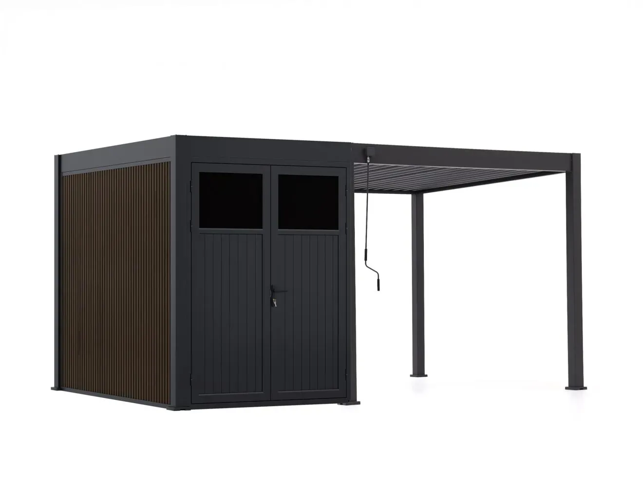 Cedrino Pergola 300x300x255 cm inkl. Stauraum 300x200 cm