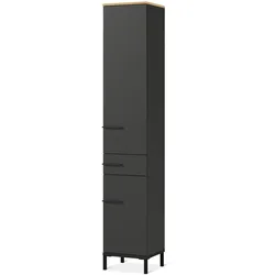 Tchibo - Hochschrank "Yonkers" - 34x34x190cm - schwarz - Holz