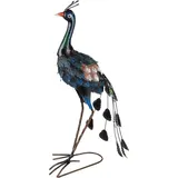 Gilde Tierfigur Pfau bunt