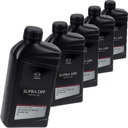5x 1l Original Mazda Öl Supra Dpf 0w-30 Skyactiv D Diesel Synthese Technologie: