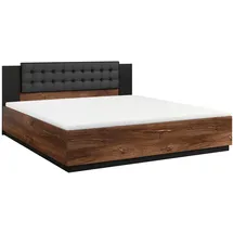 petits-meubles Alec 180 x 200 cm Schwarz/Braun