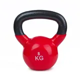 Sport-Thieme Kettlebell Kettlebell Vinyl, Trainiert Ausdauer, Koordination und Beweglichkeit rot
