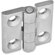 Ganter Normelemente GN 237-NI-50-50-A-GS 237-NI-50-50-A-GS-Scharniere, Edelstahl, matt gestrahlt, Länge l1: 50mm Länge l2: 50mm