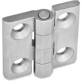 Ganter Normelemente GN 237-NI-50-50-A-GS 237-NI-50-50-A-GS-Scharniere, Edelstahl, matt gestrahlt, Länge l1: 50mm Länge l2: 50mm