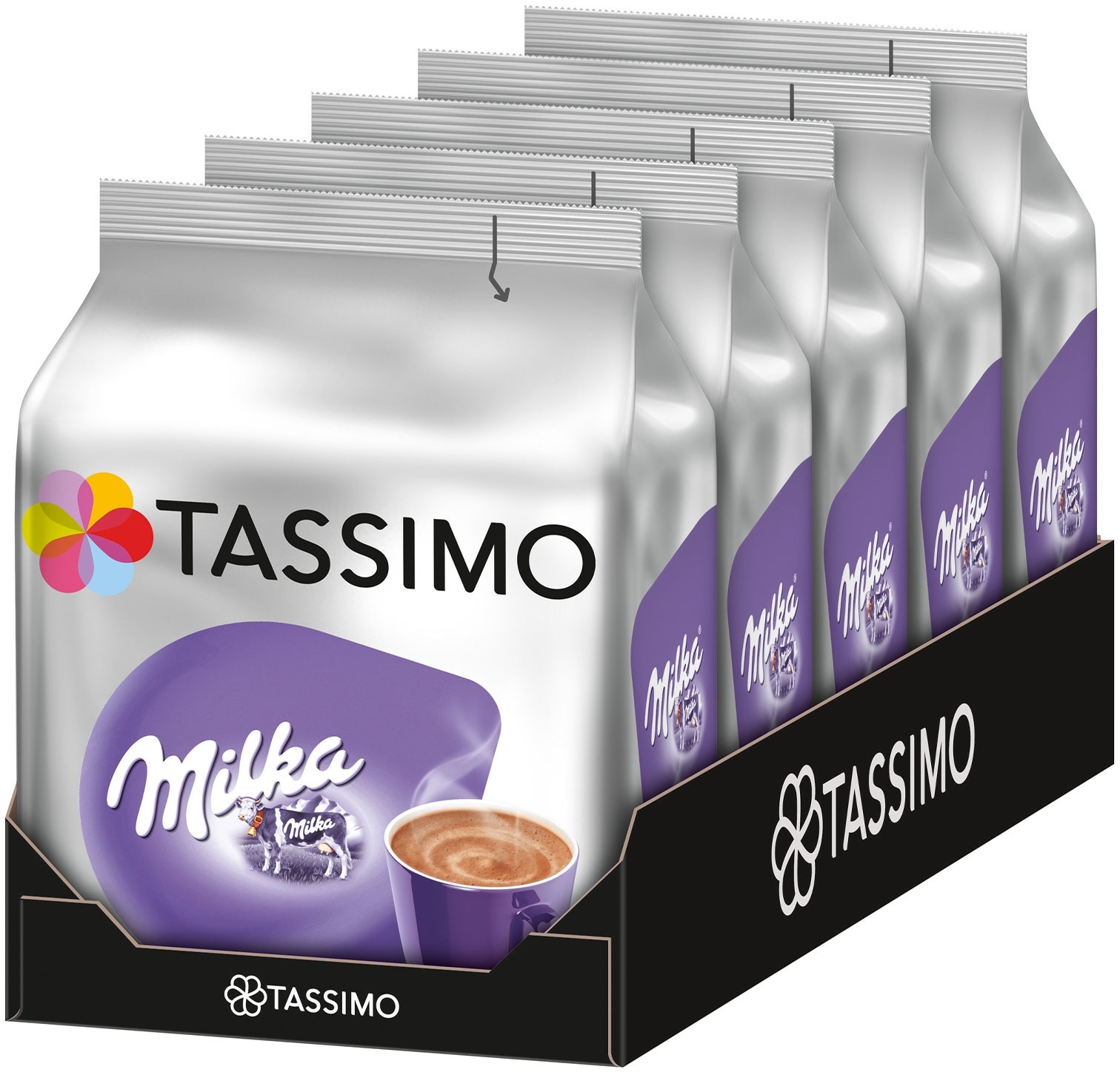 Tassimo Milka Köstliche Kakaospezialität 40 Kapseln 5x 240 g, 5er Pack