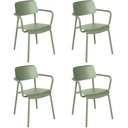 Fermob - Studie Armlehnstuhl Outdoor, kaktus (4er-Set)
