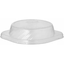 Papstar 12x Deckel für Mehrweg Suppenschalen O 16,2cm H 4cm transparent