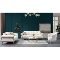 JVmoebel 2-Sitzer Weißer Wohnzimmer Zweisitzer Luxus Sofas Moderne Stil Couchen Möbel, 1 Teile, Made in Europa weiß