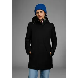 POLARINO Funktionsmantel POLARINO, Damen, Gr. 38, schwarz, Web, Obermaterial: 100% Polyester. Futter: 100% Polyester. Kapuzenfutter: 100% Polyester. Wattierung: 100% Polyester, Mäntel, Atmungsaktiv, winddicht und wasserdicht