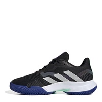 adidas Damen CourtJam Control W Clay Sneaker, core Black/Silver met./Pulse Mint, 37 1/3