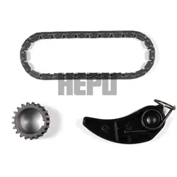 HEPU Kettensatz, Ölpumpenantrieb mit Kettenspanner für RENAULT DACIA MERCEDES-BENZ SMART NISSAN 2009930177 A2009930177 15041-00Q0H 21-0590