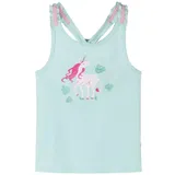 vidaXL Kinder-Tanktop Helles Minzgrün 92 - Grün