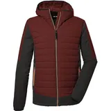 KILLTEC Herren Steppjacke mit Kapuze KOW 44 MN QLTD JCKT, gebranntes rot, M,