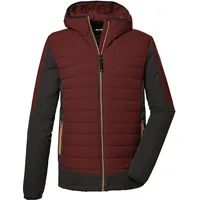 KILLTEC Herren Steppjacke mit Kapuze KOW 44 MN QLTD JCKT, gebranntes rot, M,