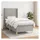 vidaXL Boxspringbett 100 x 200 cm Hellgrau