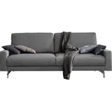 creation by rolf benz 3-Sitzer "CR.450, Designsofa, Loungesofa", grau (fehgrau 062, 36), B:204cm H:85cm T:95cm, Jacquard-Flachgewebe Diane 1 Q2 (55% Polyacryl 45% Polyester), CREATION BY ROLF BENZ, Sofas, Armlehne niedrig, Fuß chromfarben glänzend, Breite 204 cm