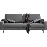 creation by rolf benz 3-Sitzer "CR.450, Designsofa, Loungesofa", grau (fehgrau 062, 36), B:204cm H:85cm T:95cm, Jacquard-Flachgewebe Diane 1 Q2 (55% Polyacryl 45% Polyester), CREATION BY ROLF BENZ, Sofas, Armlehne niedrig, Fuß chromfarben glänzend, Breite 204 cm