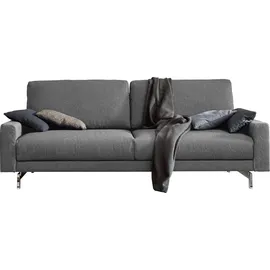 creation by rolf benz 3-Sitzer "CR.450, Designsofa, Loungesofa", grau (fehgrau 062, 36), B:204cm H:85cm T:95cm, Jacquard-Flachgewebe Diane 1 Q2 (55% Polyacryl 45% Polyester), CREATION BY ROLF BENZ, Sofas, Armlehne niedrig, Fuß chromfarben glänzend, Breite 204 cm
