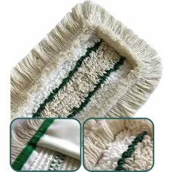HOSPITAL QUATTRO MOPP Moppbezug. grün, Wischmop aus Baumwolle zur Unterhaltsreinigung im Gesundheitswesen, Breite: 40 cm