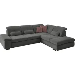 Ecksofa DIE PLANBAR "MP-IN16012 L-Form", grau, B:312cm H:85cm T:260cm, 85% Polyester, 15% Nylon, Sofas