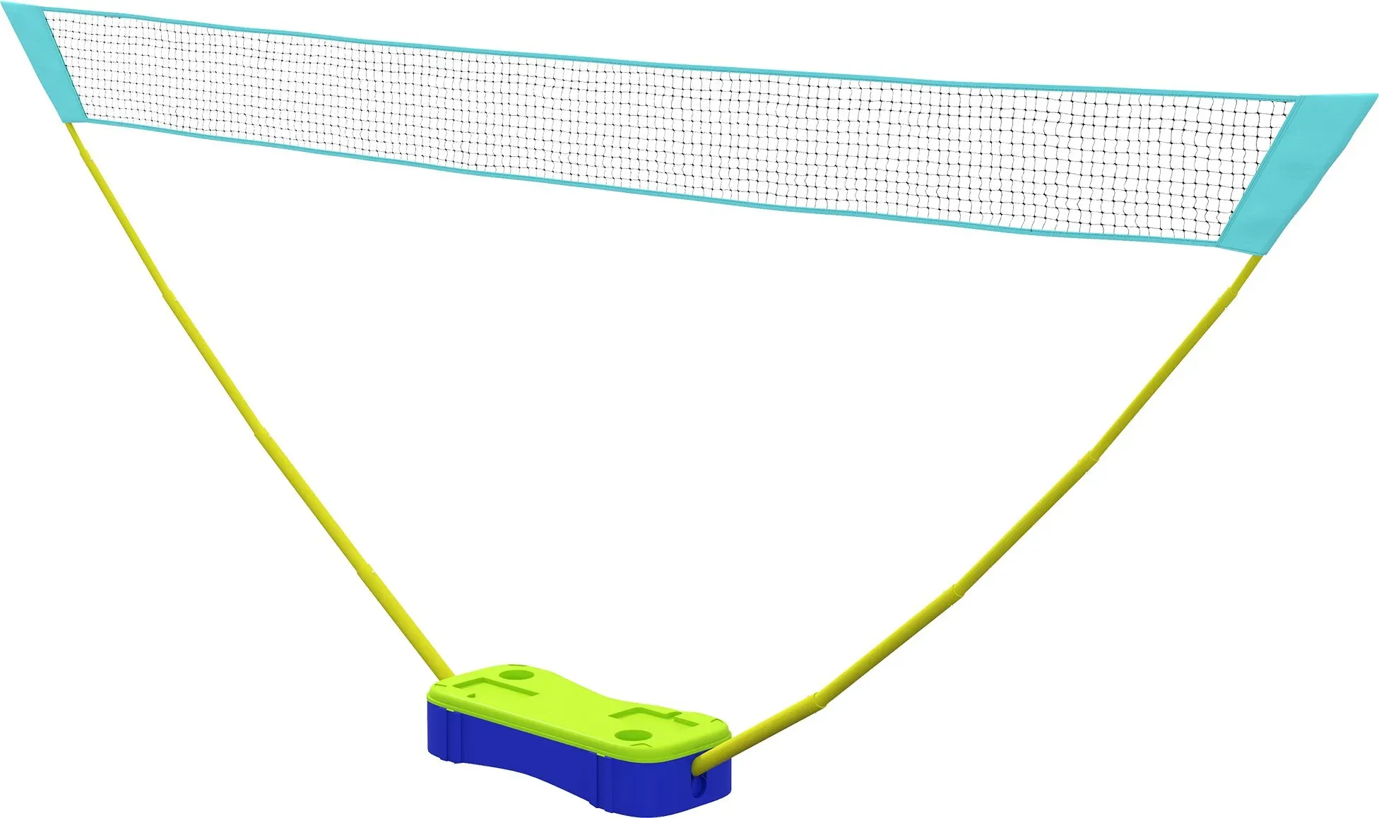 SPORTNOW 2 in 1 Badminton Set, Badmintonnetz mit Ständer, Volleyballnetz, verstellbar, mit Tragetasche, für Indoor, Outdoor   Aosom