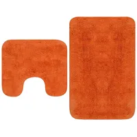 vidaXL Badematten-Set 2-tlg. Stoff Beige