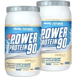 Body Attack Power Protein 90 Cookies'n Cream Pulver 1000 g