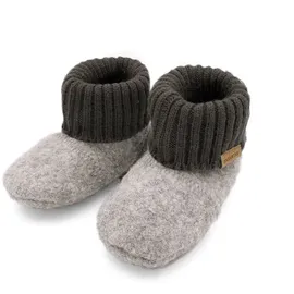 Maximo Hüttenschuhe Anti-Rutsch-Sohle, Label, PVC Wollfleece - 23.5 EU