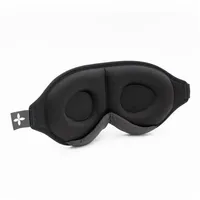 shapevital.de Schlafmaske Schlafmaske Deluxe mit angenehmer Augenpolsterung, 1-tlg., individuell verstellbar und lichtdicht schwarz