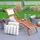 CASARIA Gartenliege 152 x 70 x 74 cm braun klappbar