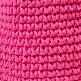 Homescapes Aufbewahrungskorb Gestrickt 37 x 37 x 21 cm pink