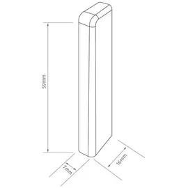 EGGER Endstück Kubisch 6 cm Eiche Honig 2 Stück