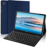 AVNICUD Tastatur Hülle für Samsung Galaxy Tab A8 - Deutsche QWERTZ Tastatur Magnetische Kabelloser Bluetooth Abnehmbare Tastatur für Samsung Galaxy Tab A8 10.5 2021 SM-X200 SM-X205, Dunkelblau