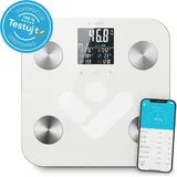 truelife FitScale W6 BT Digitale Personenwaage Wägebereich (max.)=180kg Weiß, Grau Mit Bluetooth