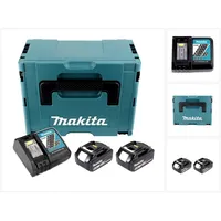 Makita Power Source Kit 18 V Li-Ion 2x 6,0 Ah + DC18RC Ladegerät + Makpac 199480-6