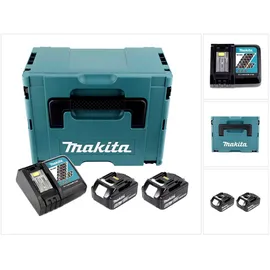 Makita Power Source Kit 18 V Li-Ion 2x 6,0 Ah + DC18RC Ladegerät + Makpac 199480-6