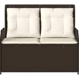 vidaXL Gartenbank mit Kissen 1-tlg 110 x 60 x 85 cm Braun